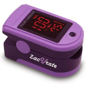 Zacurate Pro Series 500DL Fingertip Pulse Oximeter Blood Oxygen Saturation Monitor with Silicone Cover, Batteries and Lanyard